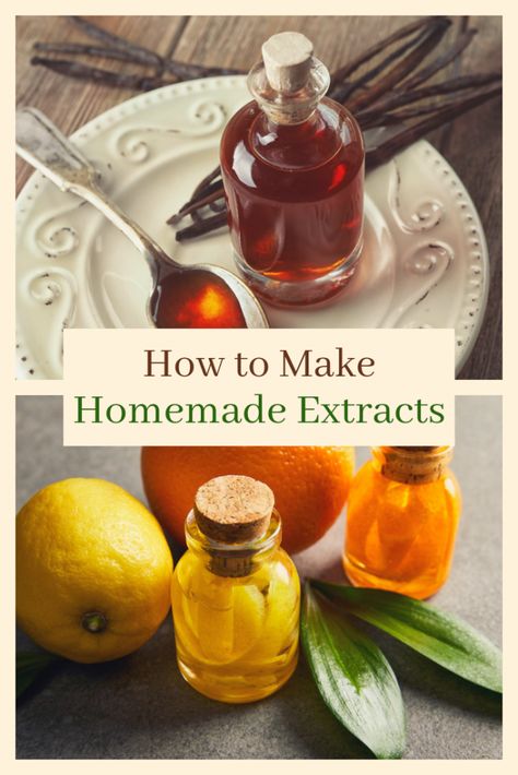 How to Make Homemade Extracts How To Make Butter Extract, Homemade Butter Extract, Caramel Extract Recipes, Butter Extract Recipes, Mint Extract Recipe, Making Extracts, Extracts Homemade, Flavored Extracts, Extract Recipes