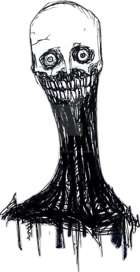 Scary Expression Reference, Monsters Design Horror, Creepy Creature Drawing, Creepy Monster Sketch, Horror Faces Drawing, Scary Line Art, Body Horror Inspiration, Halloween Horror Drawings, Scary Skeleton Drawing