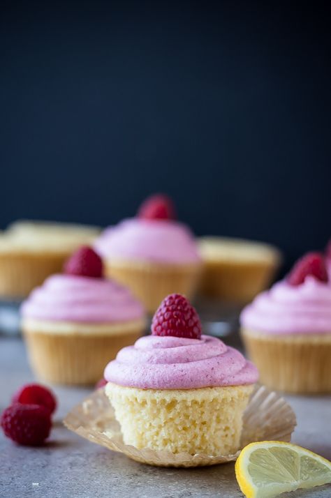 Raspberry Lemonade Cupcakes, Mojito Cupcakes, Homemade Cake Mixes, Raspberry Buttercream Frosting, Infused Cupcakes, Margarita Cupcakes, Homemade Raspberry Jam, Lemonade Cupcakes, Mothers Day Cupcakes