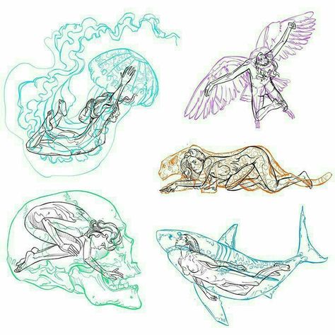 Shark Tattoos, Dope Tattoos, Double Up, Simplistic Tattoos, Creative Tattoos, Mini Tattoos, Tiny Tattoos, Inspirational Tattoos, Tattoo Sketches