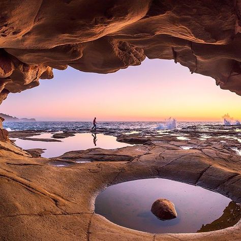 Australian Beach, Australia Photos, Australian Travel, A Course In Miracles, New South Wales Australia, Pastel Colours, Vacation Places, Incredible Places, South Australia