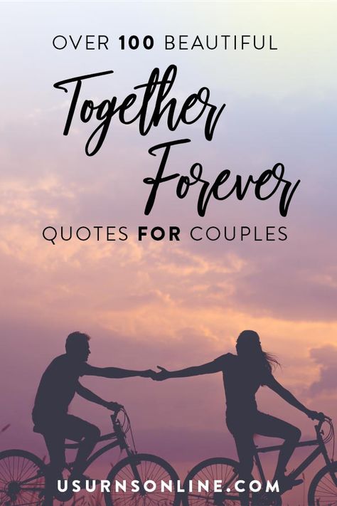 Over 100 beautiful "Together Forever" quotes for couples. Perfect for inscriptions, epitaphs, "In Loving Memory" etchings, headstone engravings, cremation urns, and memorial plaques. If you're looking for the perfect sentiment to honor the love shared by a devoted couple, you'll find it here. #togetherforever #togetheralways #togetherquotes #couplesquotes #memorialquotes #inlovingmemory #inlovingmemoryquotes #headstone #inscription One And Only Love Quotes, Quote For Couples Love, Reminding You I Love You Quotes, Lovely Couple Quotes, Quotes About Couples In Love, Inspiring Couple Quotes, Husband Memorial Quotes, Memorial Quotes For Husband, Quote For Hubby