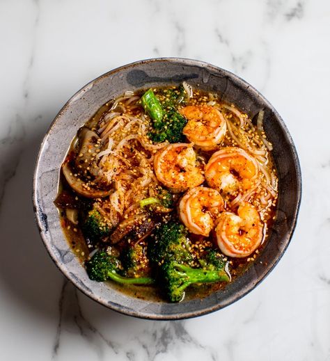 Spicy Shrimp Noodle Soup : recipes Shrimp Noodle Recipes, Shrimp Noodle Soup, Shrimp Noodles Recipes, Spicy Noodle Soup, Shrimp Stock, Soup With Shrimp, Shrimp Ramen, Buttery Shrimp, Shichimi Togarashi