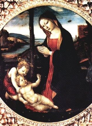 "Madonna with Saint Giovannino": UFO-Inspired Art? | ITALY Magazine Ufo Art, Ancient Astronaut, Religious Artwork, Fact Or Fiction, Jan Van Eyck, Hidden Images, Strange Facts, Ancient Paintings, Stranger Than Fiction