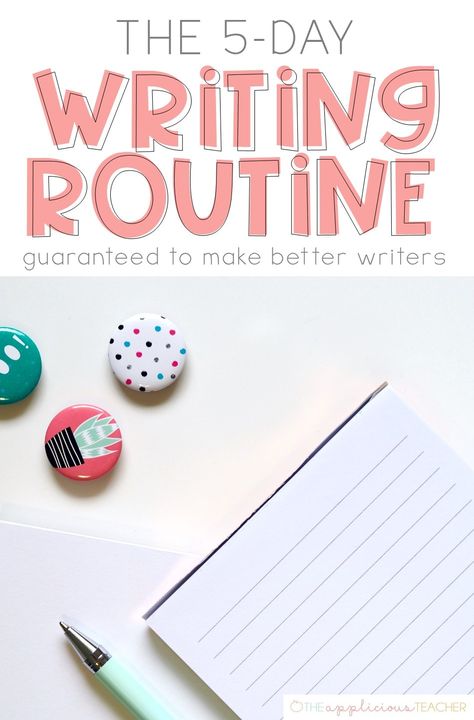 The 5 Day Writing Routine Guaranteed to Produce the BEST Writing! Writing Routine, 5th Grade Writing, Writing Lesson Plans, 3rd Grade Writing, Best Writing, Lesson Plan Template, 2nd Grade Writing, 4th Grade Writing, Writing Instruction