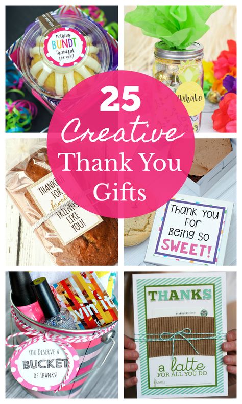 25 Cute and Creative Thank You Gift Ideas to use for any occasion Simple Thank You Gifts Coworker, Fun Appreciation Gifts, Thank You Baskets For Friend, Thank You For Volunteering Gifts, We Appreciate You Gifts, Creative Appreciation Gifts, Cheer Leader Gifts Cute Ideas, Thank You Gifts For A Group, Teacher Appreciation Small Gifts