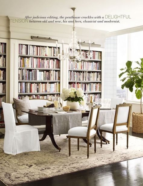 Dining Room Library, Dining Room Table And Chairs, Casual Family Rooms, Dining Room Colors, Dining Room Combo, Elegant Dining Room, Best Dining, Elegant Dining, Formal Living Rooms