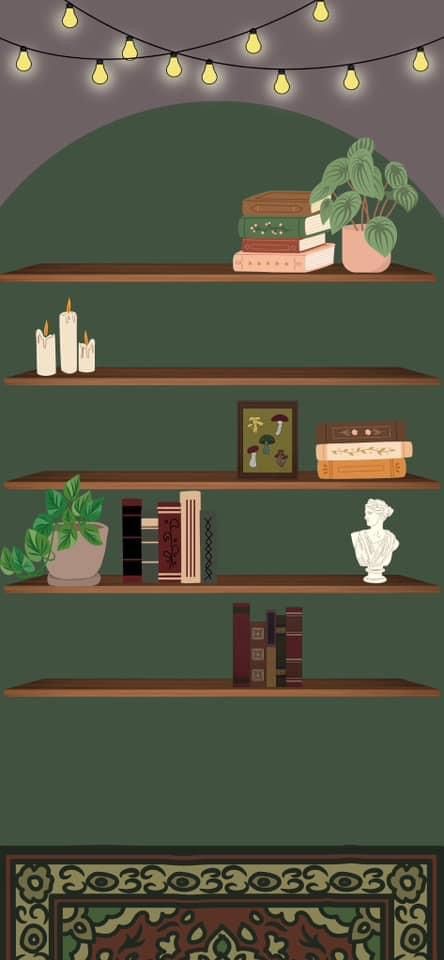 Iphone Shelves Wallpaper, Shelf Phone Wallpaper, Bookcase Phone Wallpaper, Bookshelf Phone Background, Bookshelf Lockscreen, Book Shelf Wallpaper Phone, Empty Bookshelf Wallpaper Iphone, Bookshelf Iphone Wallpaper, Christmas Bookshelf Wallpaper