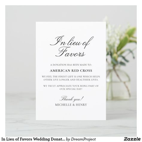 In Lieu Of Favors, Tabletop Signs, American Red Cross, Favors Sign, Favors Wedding, Colored Envelopes, Invitation Sizes, Envelope Liners, Wedding Templates