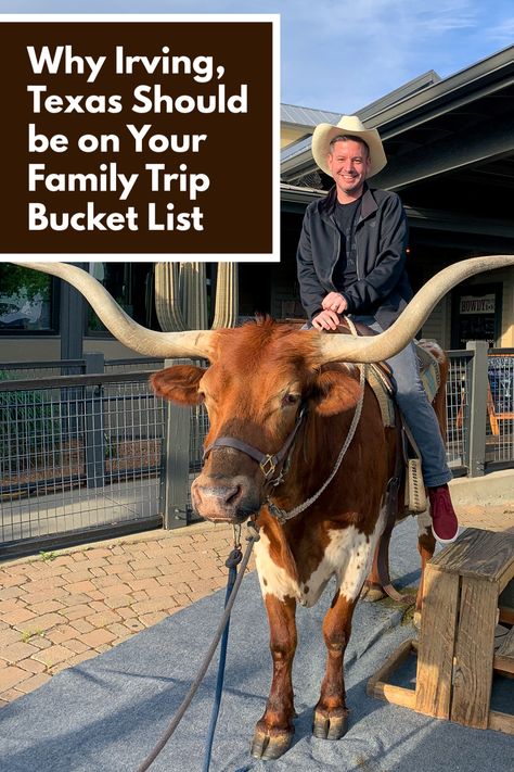 WHY IRVING, TEXAS SHOULD BE ON YOUR FAMILY TRIP BUCKET LIST Family Things To Do In Dallas Texas, Irving Texas Things To Do In, Things To Do In Texas Bucket Lists, Bucket List Texas, Texas Day Trips, Parent Hacks, Irving Texas, Texas Bucket List, Kidz Bop