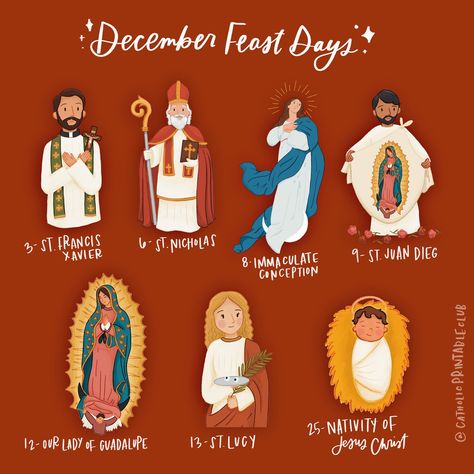 December is filled with so many great feast days! Let’s celebrate them with very simple to use printables as we anticipate the birth of Christ. In the December Printable Pack we celebrate all these saints listed, as well as the birth of Jesus with a fun cut-and-glue nativity scene and Jesus birthday party printables! 🥳 Find the download in the sh0p l i n k i n b i o 💛 Which activities seem to peak your interest? #catholcprintables #makingamerrycatholicchristmas #liturgicalliving #catholi... Catholic Christmas Traditions, Jesus Birthday Party, December Printable, Chestnuts Roasting, Catholic Christmas, Francis Xavier, Birth Of Christ, Jesus Birthday, The Birth Of Christ