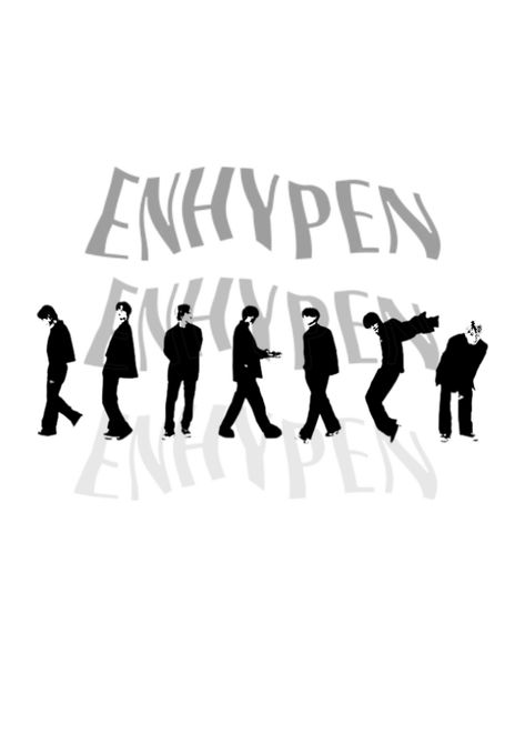 Enhypen KPOP poster ♥︎ Grey Kpop Poster, Enhypen Room Poster, Enhypen Black And White Poster, Enhypen Minimalist Poster, Enhypen Poster Room Decor, Enhypen Pink Poster, Subtle Kpop Posters, Kpop Room Posters, Black And White Kpop Posters