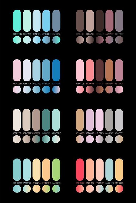 Gradient Map Palette, Color Mapping, Skin Palette, Pantone Color Chart, Gradient Color Design, Hex Color, Color Mixing Chart, Hex Color Palette, Photoshop Design Ideas