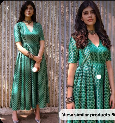 Western Frocks For Women, Western Dresses For Women Casual, Casual Frocks For Women, Frocks For Women Knee Length, Traditional Frocks, Ethnic Tops, Frocks For Women, Indo Western Dresses, Indo Western Dresses For Women