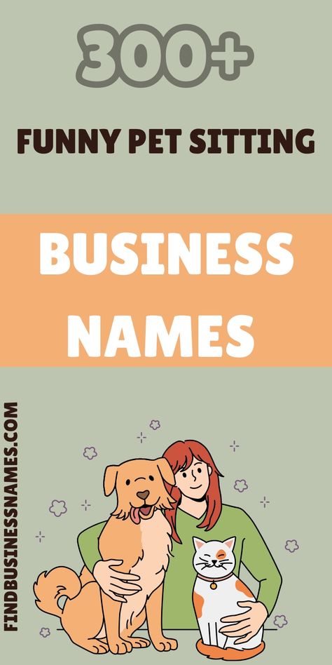 Pet Sitting Business Names: Find the perfect name for your pet sitting venture! 

Unlock creative, catchy, and unique ideas that will make your business stand out. 

Boost your brand recognition with these top pet sitting business names today! 🐾✨ 

#PetSittingBusinessNames Petshop Names Ideas, Pet Business Name Ideas, Pet Business Branding, Pet Sitting Business Names, How To Start A Pet Sitting Business, Pet Sitting Price List, Dog Sitting Business, Pet Shop Logo Design, Pet Sitting Business Cards