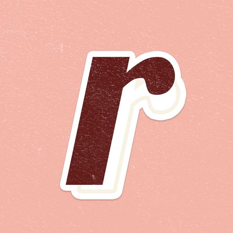 Letter R font printable a to z stylish lettering alphabet | free image by rawpixel.com / jingpixar R Images Letter, Abjad Lettering A-z, R Lettering, F Dp Name, R Font, R Icon, 70s Lettering, Cursive Fonts Handwritten, R Letter Design