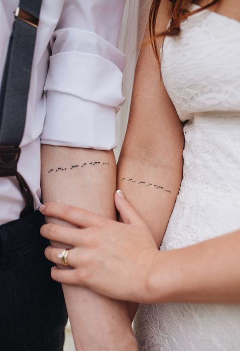 Morse Code Bracelet Tattoo, Morse Code Couple Tattoo, Morse Code Date Tattoo, Morse Code I Love You Tattoo, Moris Code Tattoo, I Love You Morse Code Tattoo, Morse Code Tattoo Placement, Mores Code Tattoo, Morse Code Tattoo Ideas