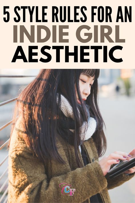 AKA how to always be in style without ever being mainstream. #indiestyle #indiefashion #indiegirl #indie #indiegirlaesthetic How To Dress Indie, Vintage Indie Aesthetic Outfits, Old Indie Aesthetic, Soft Indie Aesthetic, Indie Winter Outfits, Winter Indie Outfits, Indie Aesthetic Fashion, Indie Style Outfits, Cool Style Outfits