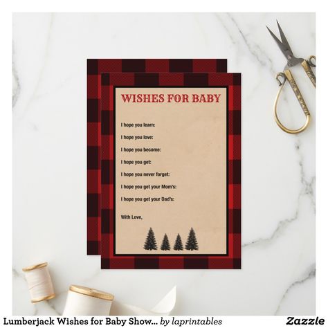 Wishes For Baby Shower, Lumberjack Beard, Lumberjack Theme, Lumberjack Baby Shower, Abercrombie Men, Baby Shower Wishes, Shower Cards, Wishes For Baby, Woodland Party