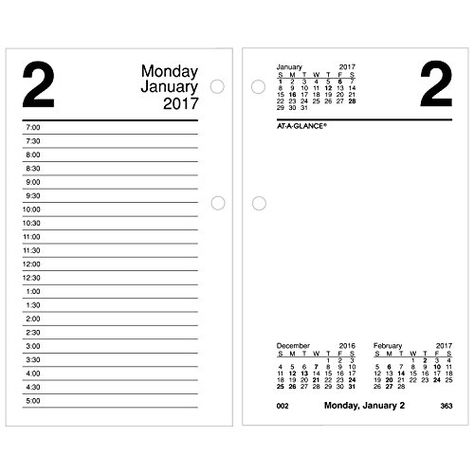 ATAGLANCE Daily Desk Calendar 2017 Refill January  December 312 x 6 E71750 * You can get additional details at the image link. (Note:Amazon affiliate link) Scheduling Appointments, Desk Calendar Pad, At A Glance Calendar, Calendar 2017, January To December, Daily Calendar, White Pages, Writing Space, Desk Calendar