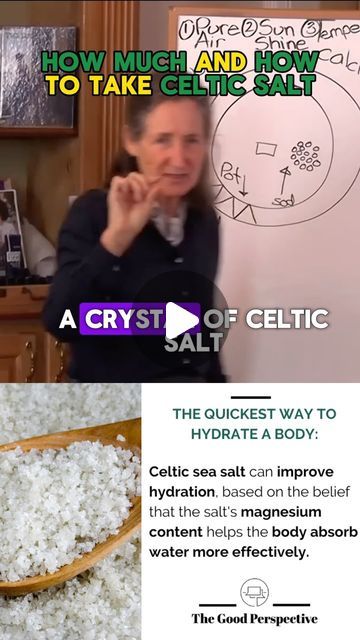 The Good Perspective on Instagram: "Since our previous upload we’ve been ask this one question - HOW MUCH Celtic Salt Do We Need⁉️  Barbara O’Neill shares the answer with how much and when to take Celtic salt." Celtic Salt Benefits, Barbara O'neill Recipes, Barbara O'neill, Barbara O'neill Health, Barbara Oneil, Homemade Medicine, Barbara Oneill, Tissue Salts, Natural Medicines