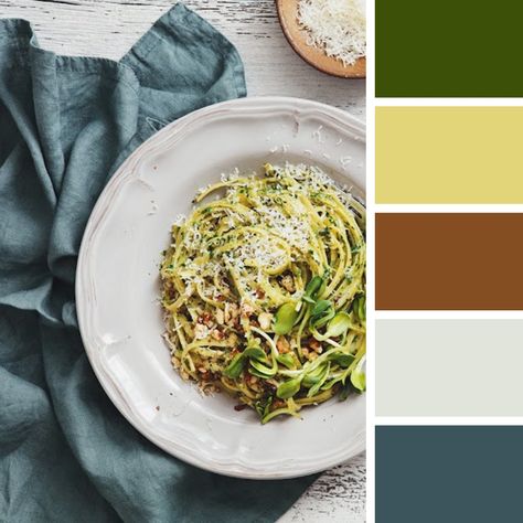 Pasta Color, Chicken Pesto Pasta, Chicken Pesto, Food Inspired, Pesto Chicken Pasta, Pesto Chicken, Pesto Pasta, Colour Palettes, Colour Palette