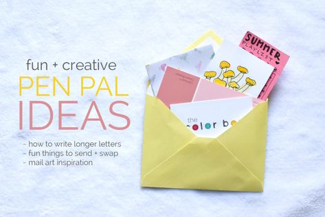 Pen Pal Ideas, Snail Mail Ideas, Penpal Ideas, Pen Pal Kit, Pen Pal Gifts, Snail Mail Inspiration, Diy Mail, Snail Mail Art, Snail Mail Pen Pals