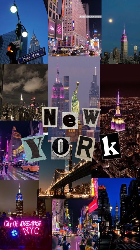 New York Collage, Nyc Wallpaper, New York Wallpaper, Nyc Baby, Travel Collage, York Wallpaper, Nyc Life, New York Life, Dream Travel Destinations