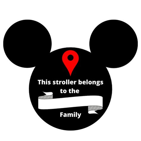 Free Disney Stroller Tag Printables - 5 Suitcases Disney Stroller Tags Printable Free, Tags Printable Free, Disney Stroller Tags, Peppa Pig Theme Park, Disney Road Trip, Disney Stroller, Stroller Tag, Strollers At Disney World, Disney Luggage