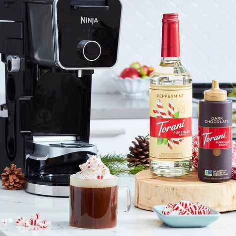 Make this festive Peppermint Mocha in the Ninja® DualBrew Pro Specialty Coffee System. Ninja Dual Brew Pro Specialty Recipes, Ninja Dual Brew Recipes, Ninja Dualbrew Pro Coffee Recipes, Ninja Specialty Coffee Maker Recipes, Ninja Dual Brew Pro Recipes, Ninja Coffee Maker Recipes, Ninja Appliances, Coffee Maker Recipes, Ninja Coffee Bar Recipes