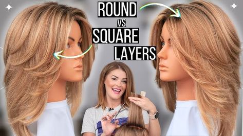 Hair Updo Tutorials, Elegant Hairstyles For Short Hair, Diy Haircut Layers, Square Layers, Updo Tutorials, Cut Own Hair, Short Hair Updo Tutorial, How To Cut Your Own Hair, Diy Haircut