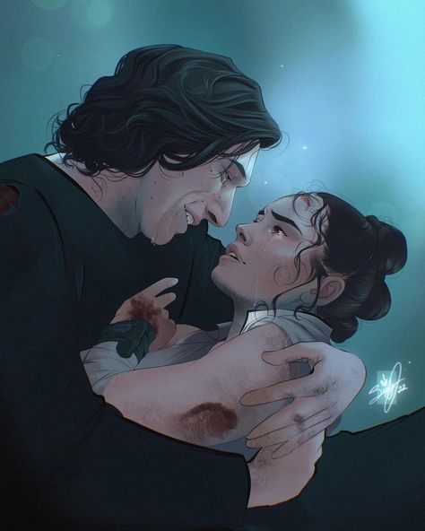 Reylo Fanart Lemon, Star Wars Rey And Kylo Ren, Kylo Ren And Rey Fan Art, Reylo Hot Fan Art, Rey And Kylo Ren, Reylo Art, Rey Art, Sick Drawings, Reylo Fanart