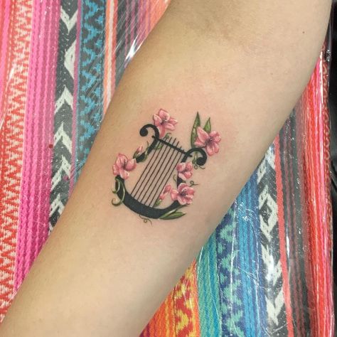 Lyre Tattoo, Written On The Body, Cousin Tattoos, Tattoo Project, Infinity Tattoo, Flower Tattoo, Google Search, Tattoos, Knitting