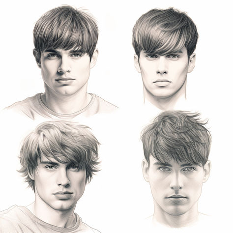 Fringe hairstyles for men come in a variety of styles to suit any hair type or vibe. From straight and sleek fringes for a polished look to textured, messy ones for a relaxed edge, there’s a style for everyone. Popular variations include the angular fringe, curly fringe, and short cropped fringe, each offering unique character and versatility for modern men. Side Swept Fringe Men, Men Fringe Haircut, Fringe Haircuts, Groom Trends, Angular Fringe, Mens Fringe, Curly Fringe, Fringe Hair, Hair For Men