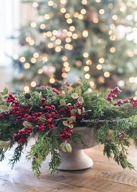 Holly Berry Christmas Decor, Outdoor Christmas Garland, Christmas Neutral, Berry Branch, Faux Olive Tree, Christmas Garlands, Pine Garland, Berry Garland, Farmhouse Holiday