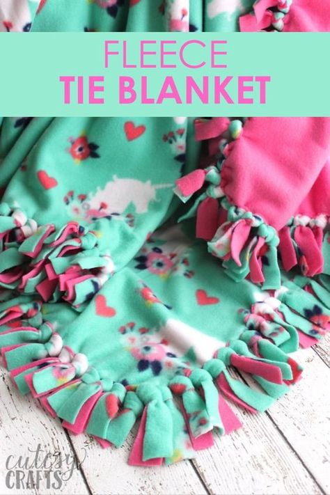 Tied Knot Blanket No Sew Fleece, No Tie Blankets No Sew Fleece, Easy Tie Blanket No Sew, Minky Tie Blanket No Sew, Easy Tie Blanket, No Sew Tie Blanket, Hand Tie Blanket, Tied Fleece Blanket Tutorial, Fleece No Sew Blanket