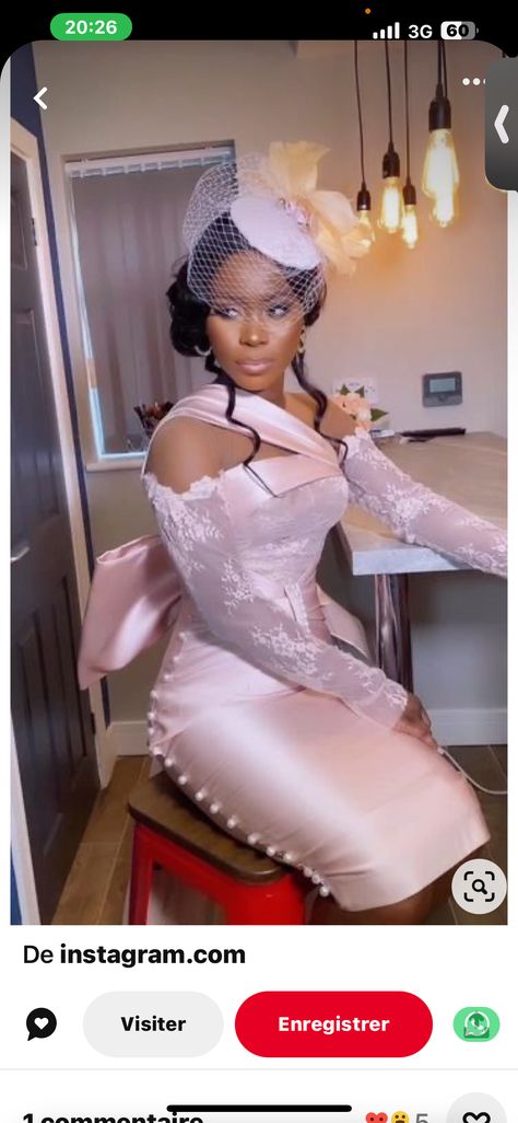 Civil Wedding Bridesmaid Dress, Asoebi Ball Gowns, Wedding Dresses For Civil Wedding, Weeding Guest Dresses, Wedding Dresses For Court, Gorgeous Bridesmaid Dresses Lace, Short Wedding Gowns The Bride, Classy Court Wedding Dress, Mono Strap Dress