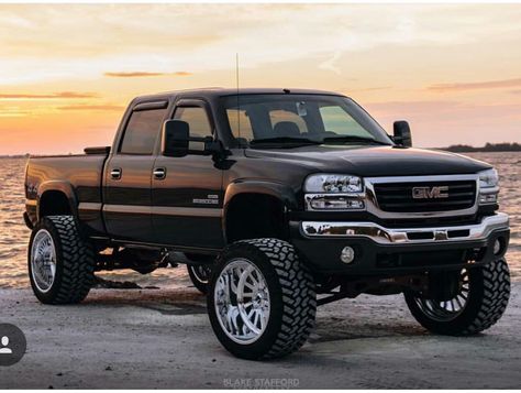 GMC Jacked Up Chevy, Trucks Lifted Diesel, Dream Trucks, Custom Pickup Trucks, Duramax Diesel, Lifted Chevy Trucks, Chevy Pickup Trucks, Jacked Up Trucks, Truck Yeah