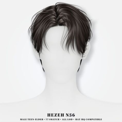 Sims 4 Hairstyle CC: Hezeh  Hair No  56 Hezeh Hair Sims 4, Sims 4 Men Hair Alpha, Cc Male Hair Sims 4, Alpha Cc Sims 4 Hair Male, Sims 4 Kpop Hair, Sims 4 Boys Hair, Sims Men Hair, Male Sims Hair Cc, Sims 4 Hair Male Cc