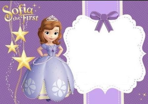 Sophia The First Birthday Party Ideas, Sofia Birthday Invitation, Sofia The First Invitation, Princess Sofia Invitations, Princess Sofia Birthday, Royal Birthday Party, Princess Sofia Party, Sophia The First, Sofia The First Birthday Party