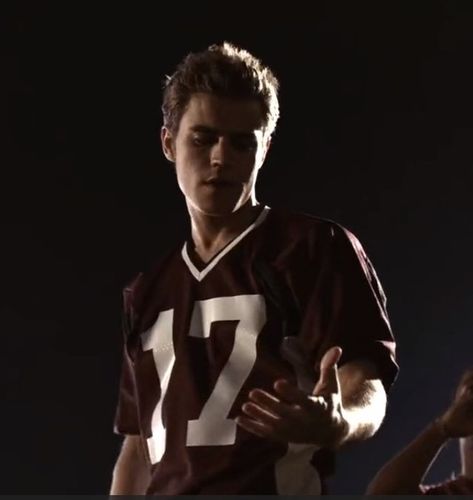 stefan in a jersey Stefan Vampire, Tvd Men, Stefan Tvd, Paul Vampire Diaries, Paul Wesley Vampire Diaries, Salvatore Brothers, Jon Kent, Finest Men, Damon And Stefan