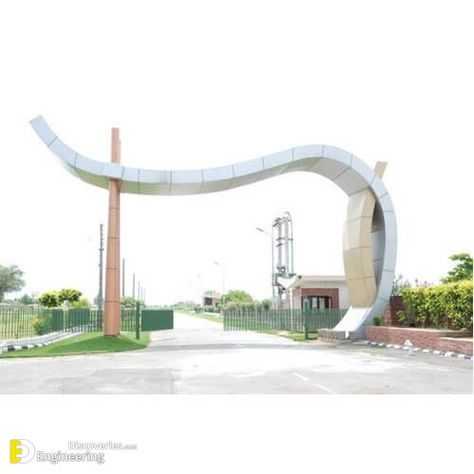 Beautiful City Gate Entrance Design Ideas - Engineering Discoveries Entrance Gates Design Architecture Front Entry, Classic Entrance Design, Shade Architecture, Entrance Gate Ideas, Building Entrance Design, Entrance Design Ideas, Front Yard Makeover, Arch Entrance, Residential Entrance