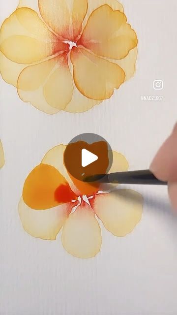 Nadia Sacchetto’s Watercolor Art on Instagram: "Good evening, here is Another layering reel. Hope you all had a wonderful Christmas 🎄♥️🙏🏻😘 Thank you for all your continued support🥰💫 🌸🌼🌸🌼🌸🌼🌸🌼🌸 Artist 👩‍🎨 - follow me for more @nadz1967 Paints @winsorandnewton @danielsmithartistsmaterials Paper @artnfly 💕 🌸🌼🌸🌼🌸🌼🌸🌼🌸 #new #newart #weekend #selfcare #weekend #morning #mood #motivation #motivateothers #inspire #inspiredaily #dailyart #dailyinspiration #daily #design #watercolour #artist #artoftheday #artistsoninstagram #paintingoftheday #paintingforsale #watercolourflowers #artreels #artreelsforinstagram #instagood #instadaily #instamood #reels #instaart #reelsinstagram" Layering Watercolor Technique, Layered Watercolor Flowers, Selfcare Weekend, Weekend Selfcare, Mood Motivation, Abstract Watercolor Flower, Paint Tutorials, Art Demonstrations, Watercolor Tutorial