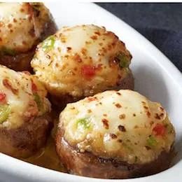 Lobster Stuffed Mushrooms Recipe, Red Lobster Stuffed Mushrooms, Lobster Stuffed Mushrooms, Portabella Mushrooms Recipes, Mushroom Appetizers, Crab Stuffed Mushrooms, Lobster Dishes, Crab Stuffed, Mushroom Dish