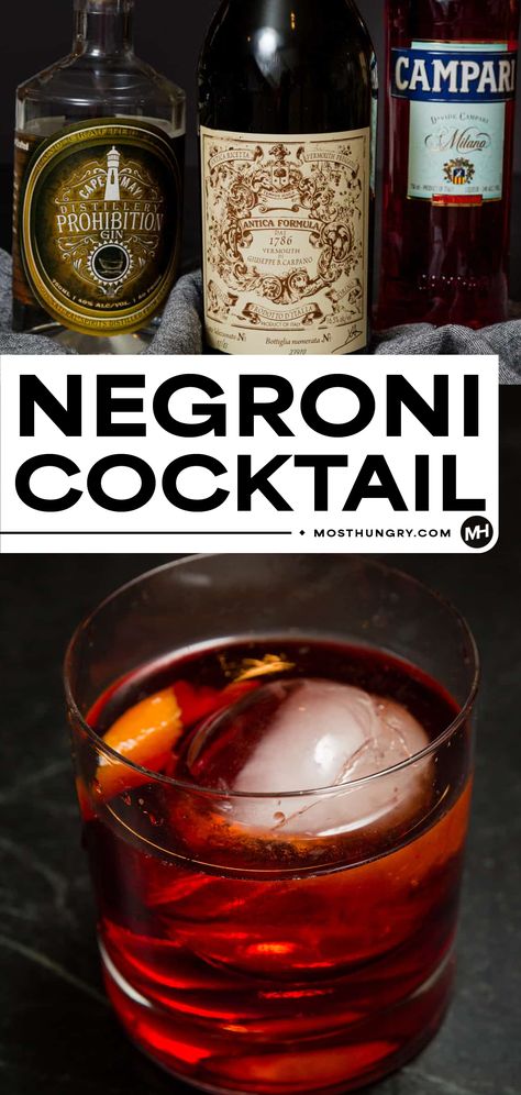 The Best Negroni Recipe for Cocktail Lovers Negroni Cocktail Aesthetic, Vermouth Drinks, Negroni Cocktail Recipe, Negroni Recipe, Negroni Cocktail, Cozy Fall Recipes, Sweet Vermouth, Italian Cocktails, Wedding Soup