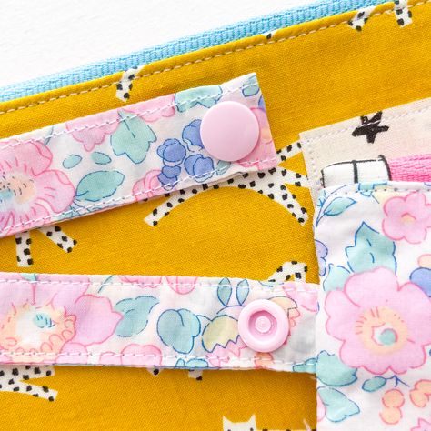 Want to know how to install KAM snaps? Learn all about them and how to add them to your sewing projects in this FREE tutorial. Kam Snaps, Great Inventions, Pouch Pattern, Fabric Markers, Snap Fasteners, Sewing Tips, Baby Sewing, The Pouch, Free Tutorial