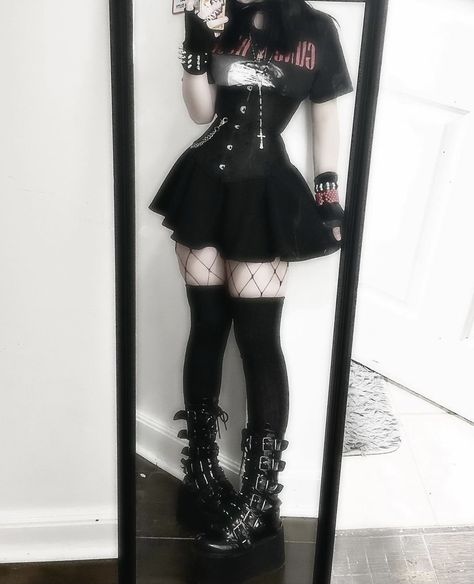 My Chemical, My Chemical Romance, Concert Outfit, Black Dress, Romance, Concert, Boots, On Instagram, White