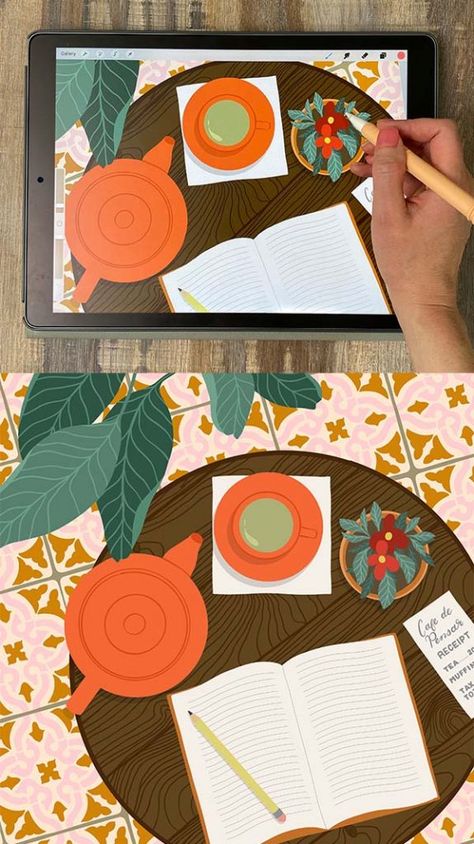 Flat Lay Inspiration, Procreate Tips, Ipad Drawing, Design Tricks, Free Brushes, Texture Download, Ipad Tutorials, Procreate Tutorial, Ipad Drawings