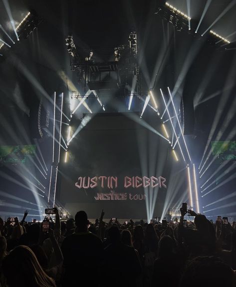 Justin Bieber Concert Aesthetic, Justin Bieber Aesthetic, Bieber Aesthetic, Justice World Tour, Justin Bieber Concert, Justice Tour, Justin Hailey, Prince Of Pop, Concert Aesthetic