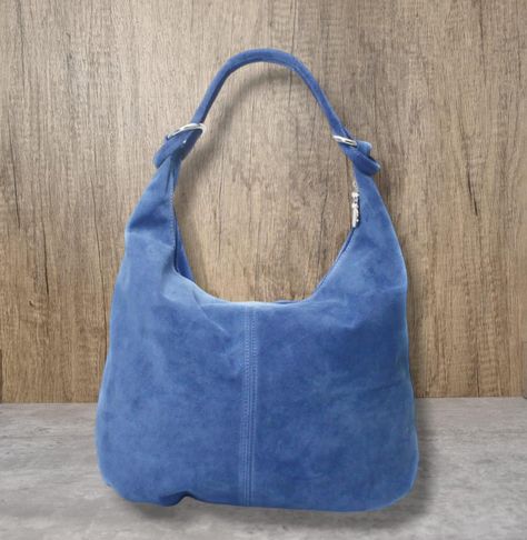 Denim Blue Real Suede Leather Hobo Bag Real Leather Shoulder Bag Blue Suede Tote Bag Suede Handbag Denim blue Large Slouch Bag Gift For Her Silver hardware  Internal zip pocket  Genuine Leather  Dimensions: 38 cm (L) x 12 cm (W) x 56 cm (H). Drop: 34 cm Slouch Bag, Suede Tote Bag, Slouch Bags, Suede Tote, Suede Handbags, Large Shoulder Bags, Leather Hobo Bag, Shopper Bag, Blue Suede